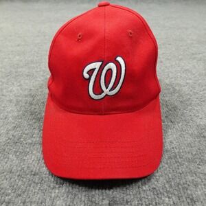 Washington Nationals Hat Cap Strap Back Red MLB Baseball One Size Mens